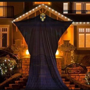 Halloween Decorations Outdoor 10 Ft Hanging Lighted Glowing Ghost Tree Deco